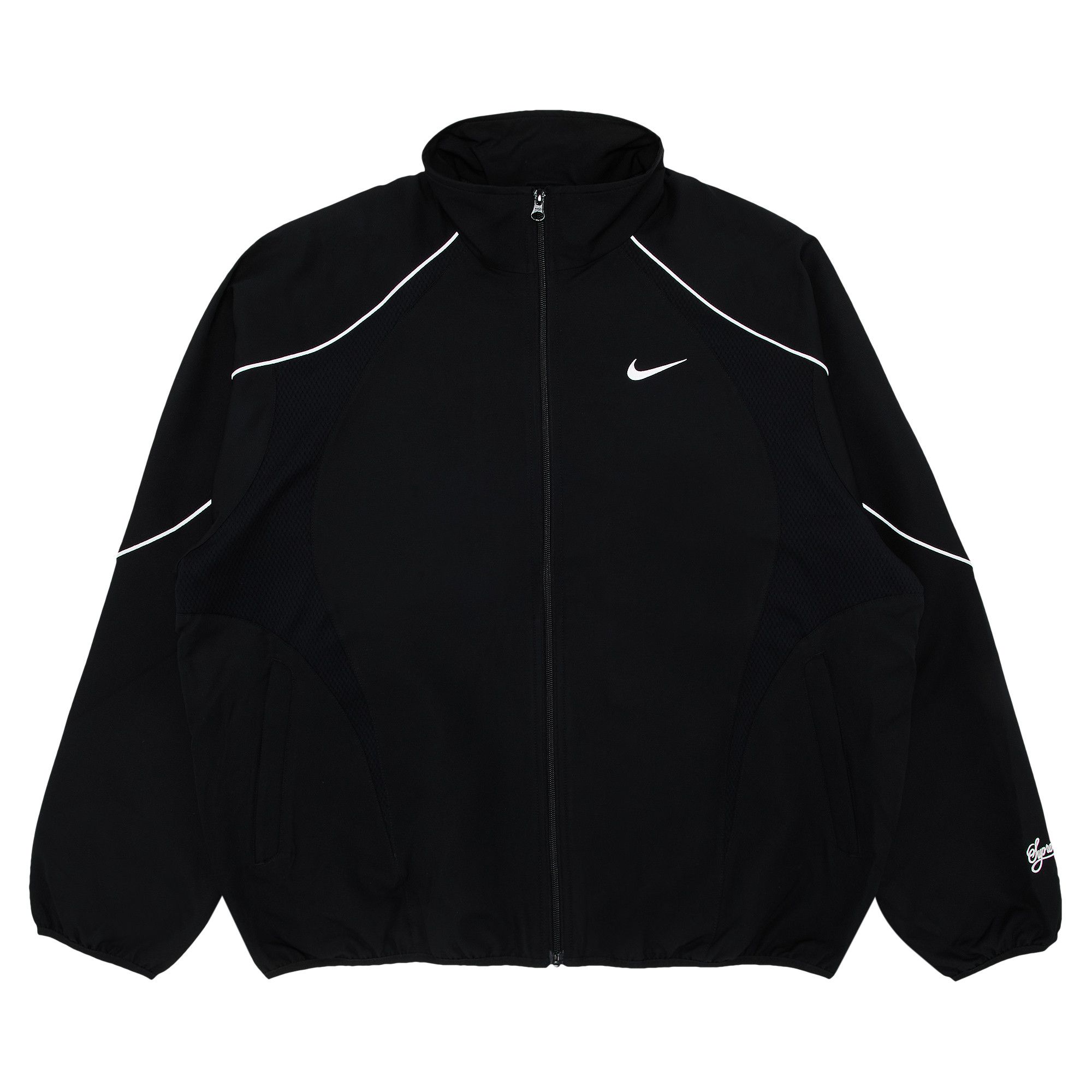 Supreme Nike Track Jacket Black – PIECES