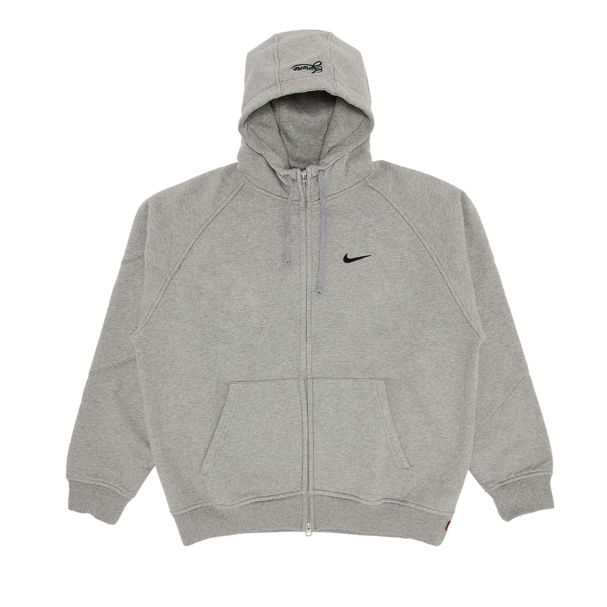 芸能人愛用のおすすめ最新情報 Supreme Buy x Grey 'Heather Sweatshirt Hooded Up Zip Nike トップス