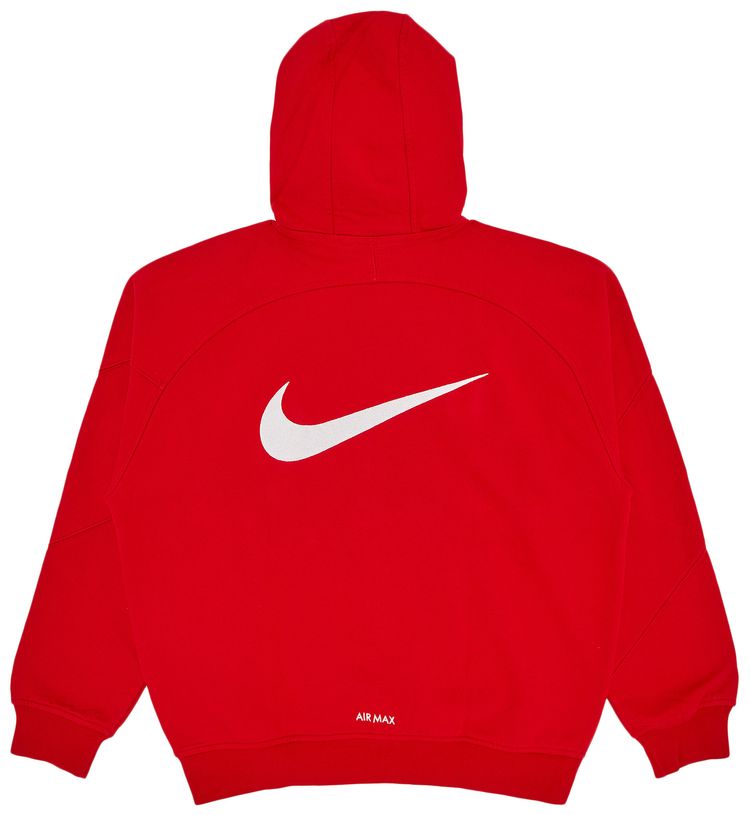 Supreme x Nike Zip Up Hooded Sweatshirt Red