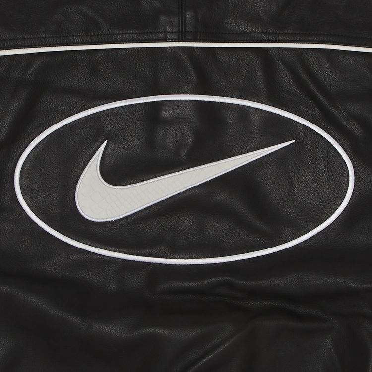 Supreme x Nike Leather Varsity Jacket Black