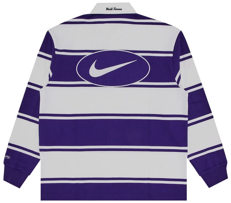 Supreme x Nike Stripe Rugby Purple