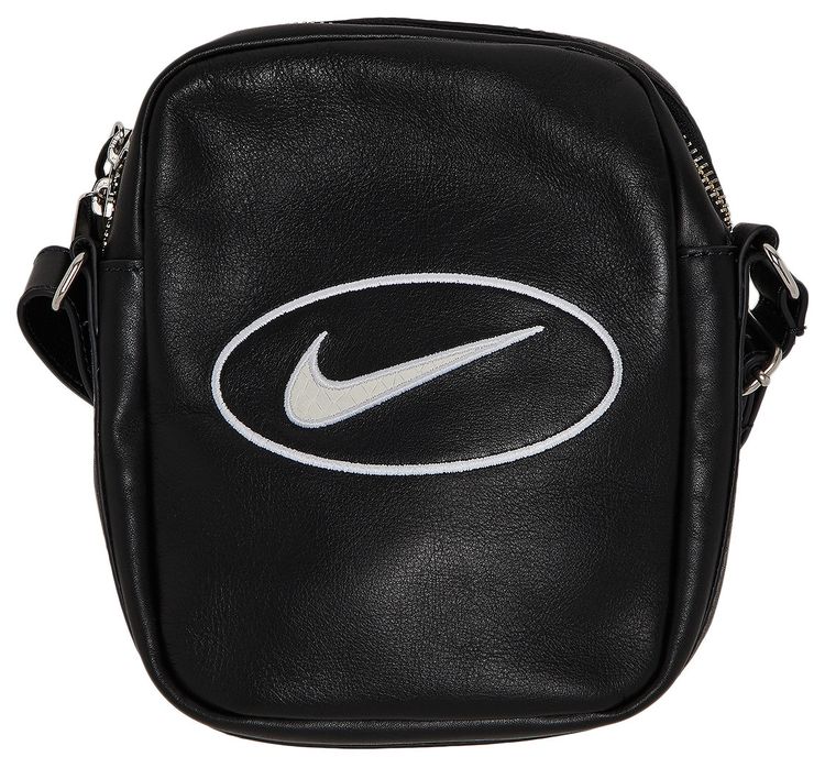 Supreme x Nike Leather Shoulder Bag Black