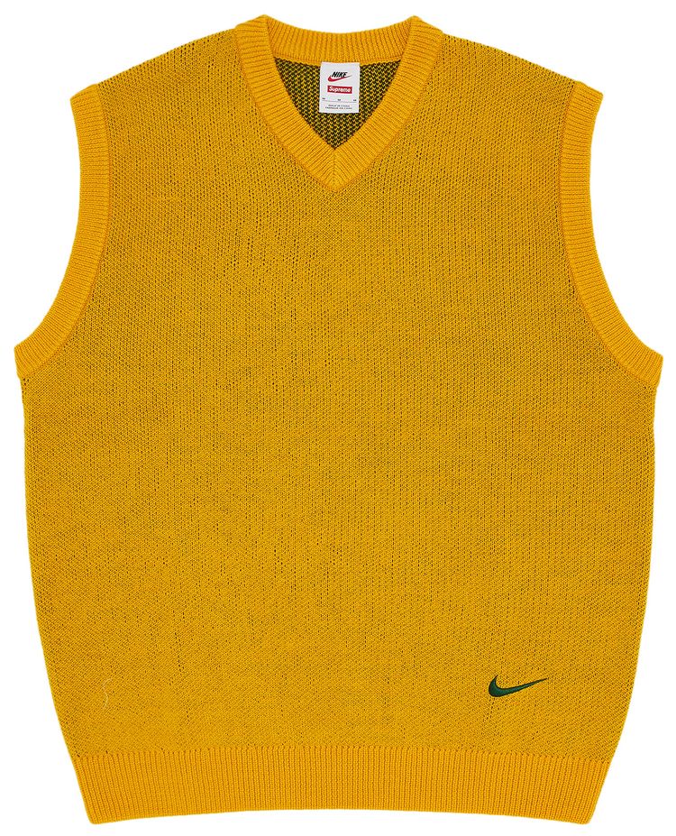 Supreme x Nike Sweater Vest Yellow