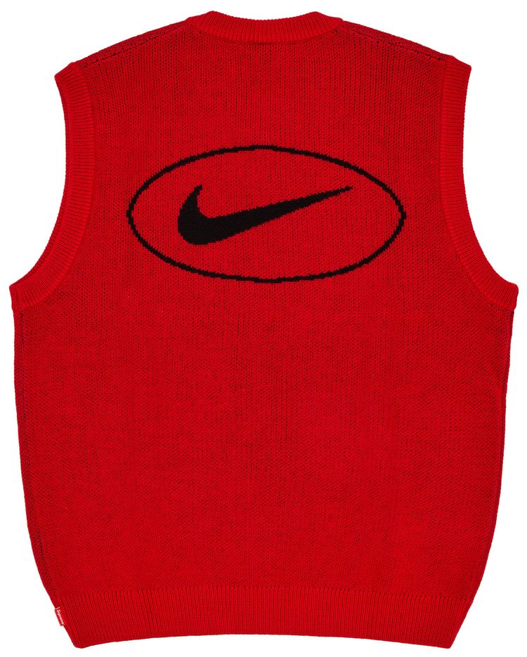 Supreme x Nike Sweater Vest Red