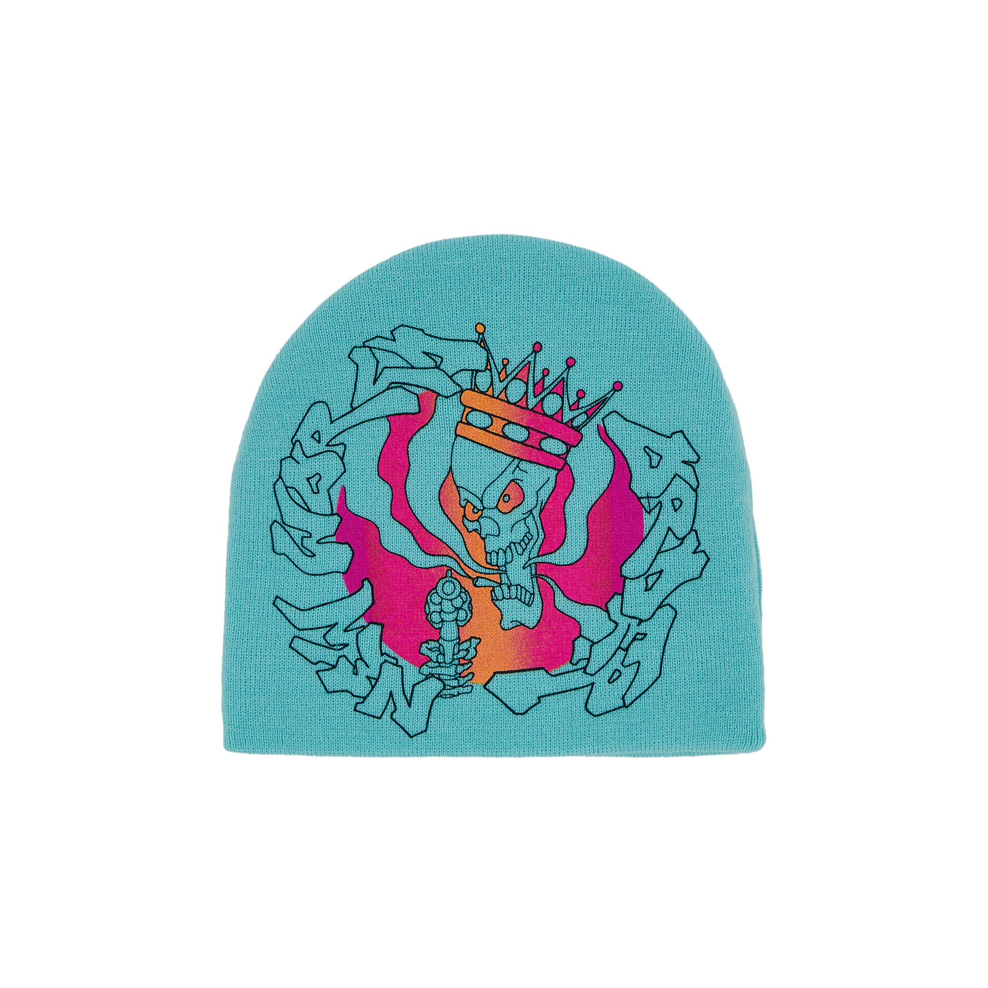 Buy Supreme New World Order Beanie 'Aqua' - SS25BN10 AQUA | GOAT