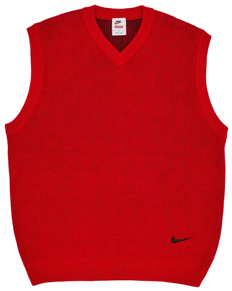 Supreme x Nike Sweater Vest Red