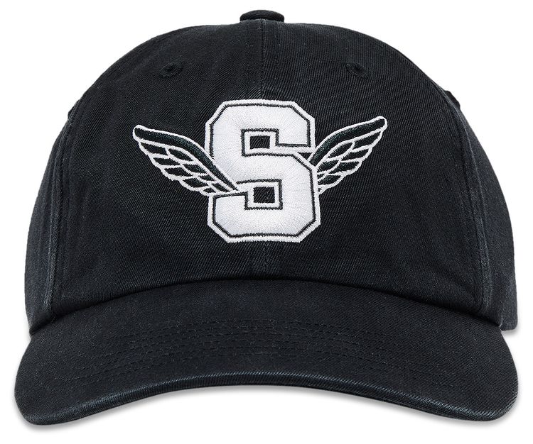Supreme Wings Logo 6 Panel Black