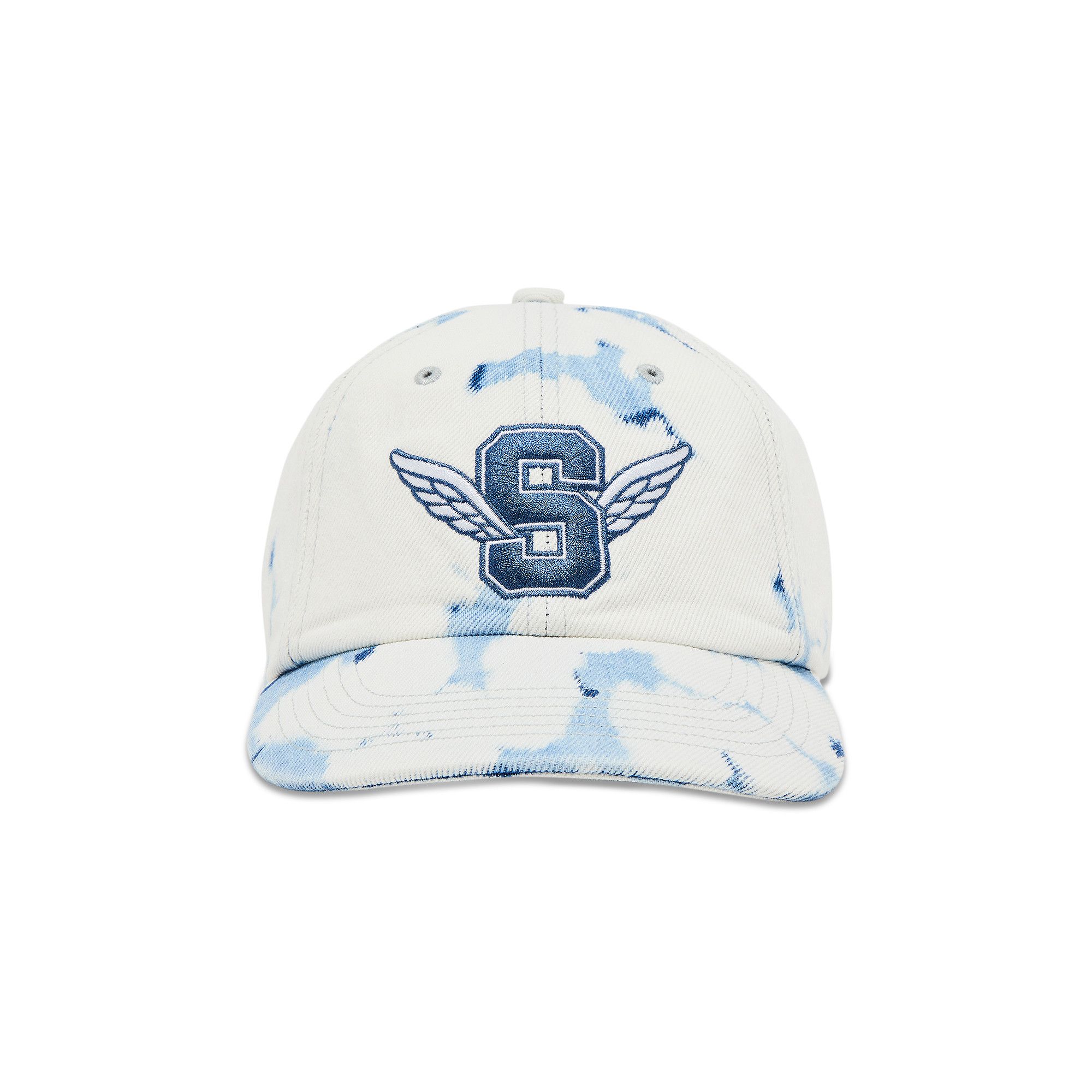 激安通販の Buy Supreme Wings Logo 6-Panel 'Bleached Denim' - SS25H19 帽子