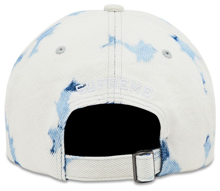 Supreme Wings Logo 6 Panel Bleached Denim
