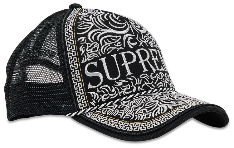 Supreme Vaquero Mesh Back 5 Panel Black