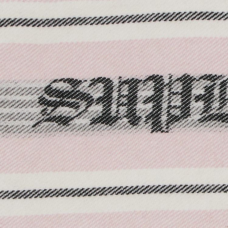 Supreme Woven Stripe Hooded Jacket Pink