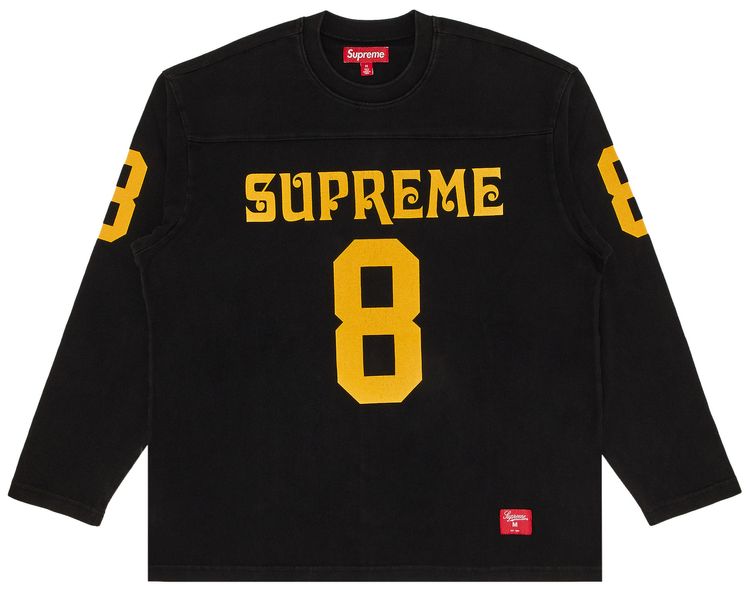 Supreme Affiliated Long Sleeve Football Top Black