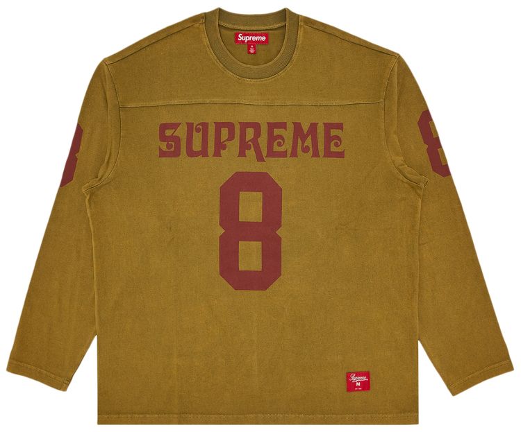 Supreme Affiliated Long Sleeve Football Top Light Olive