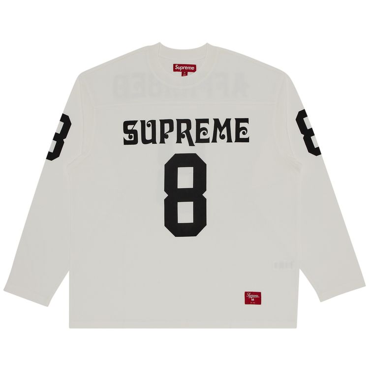 Supreme Affiliated Long Sleeve Football Top White