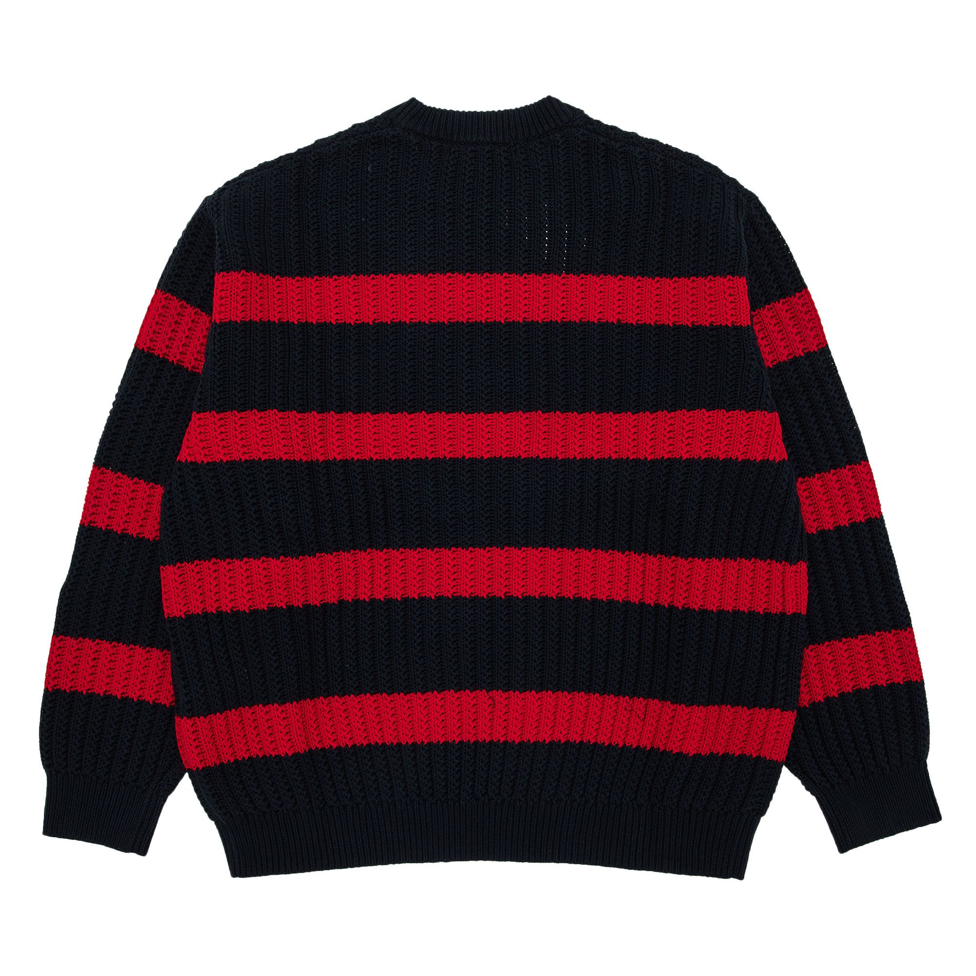 Buy Supreme Loose Gauge Stripe Small Box Sweater 'Navy