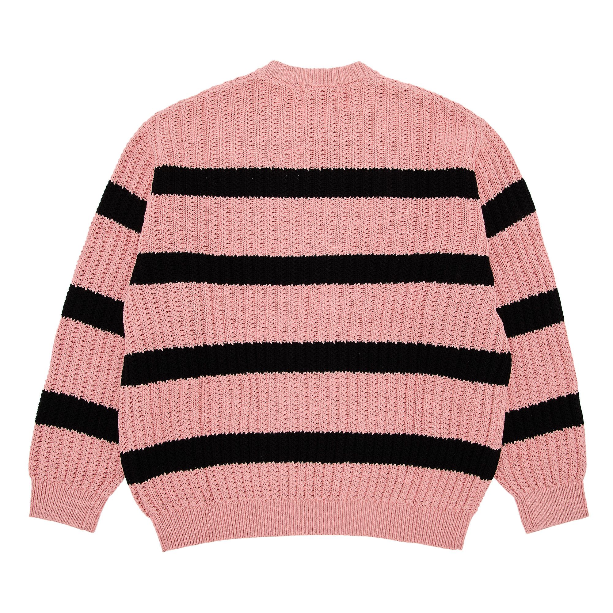Buy Supreme Loose Gauge Stripe Small Box Sweater 'Pink