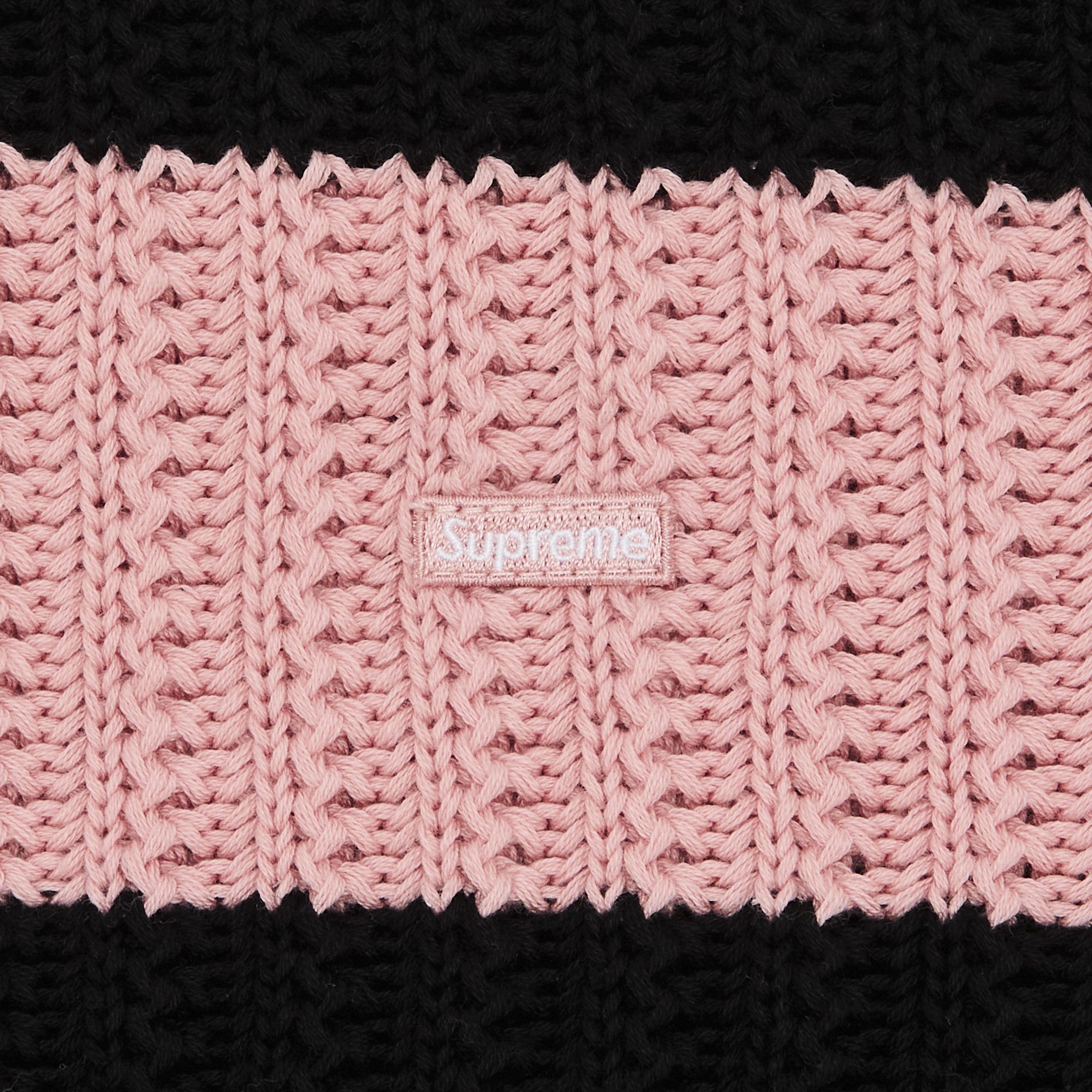 Buy Supreme Loose Gauge Stripe Small Box Sweater 'Pink Buy Supreme Loose Gauge Stripe Small Box Sweater 'Pink