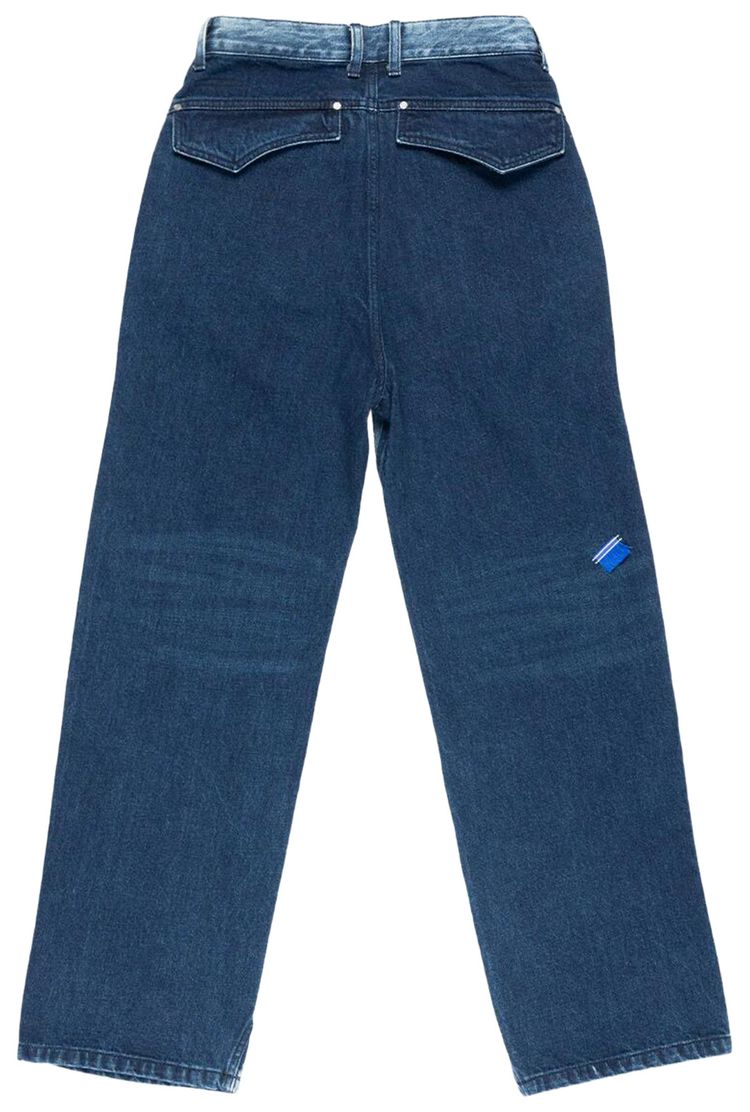Ader Error Semi Oversized Fit Denim Jeans Blue