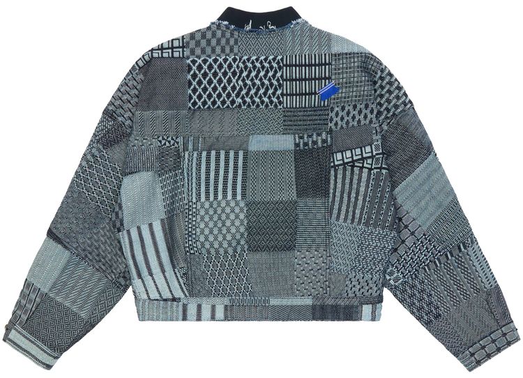 Ader Error Semi Oversized Fit Trucker Jacket Blue