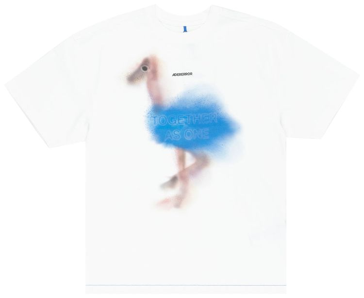 Ader Error Semi Oversized Fit T Shirt Off White