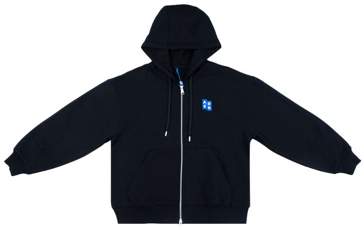 Ader Error Semi Oversized Fit Hoodie Black