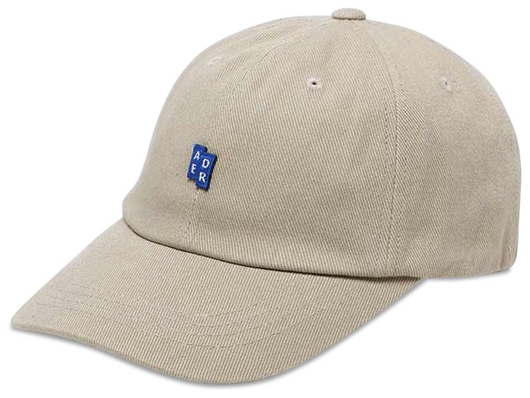 Ader Error Logo Applique Denim Cap Oatmeal