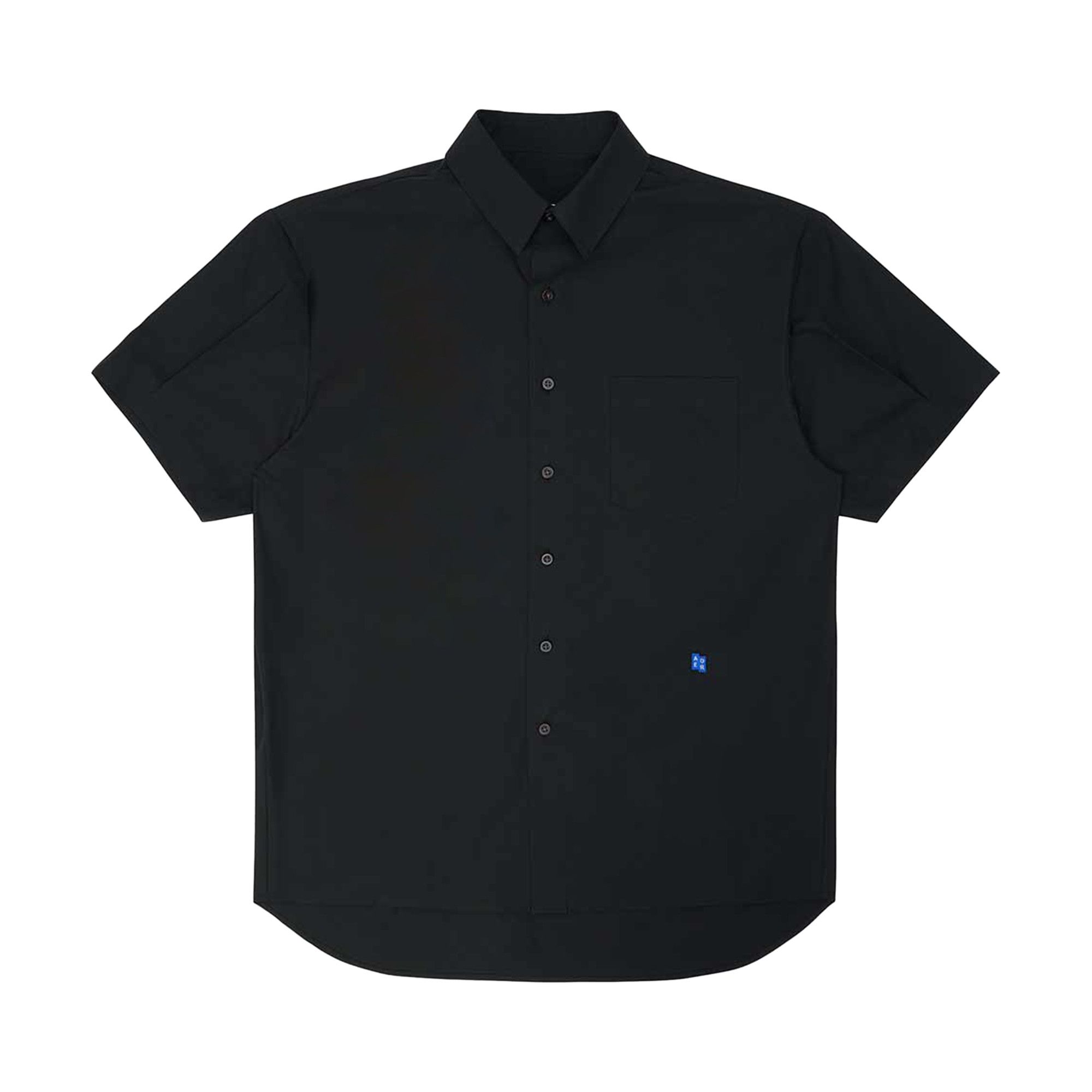 Buy Ader Error Semi-Oversized Fit Shirt 'Black' - BN42FYSH0202BK