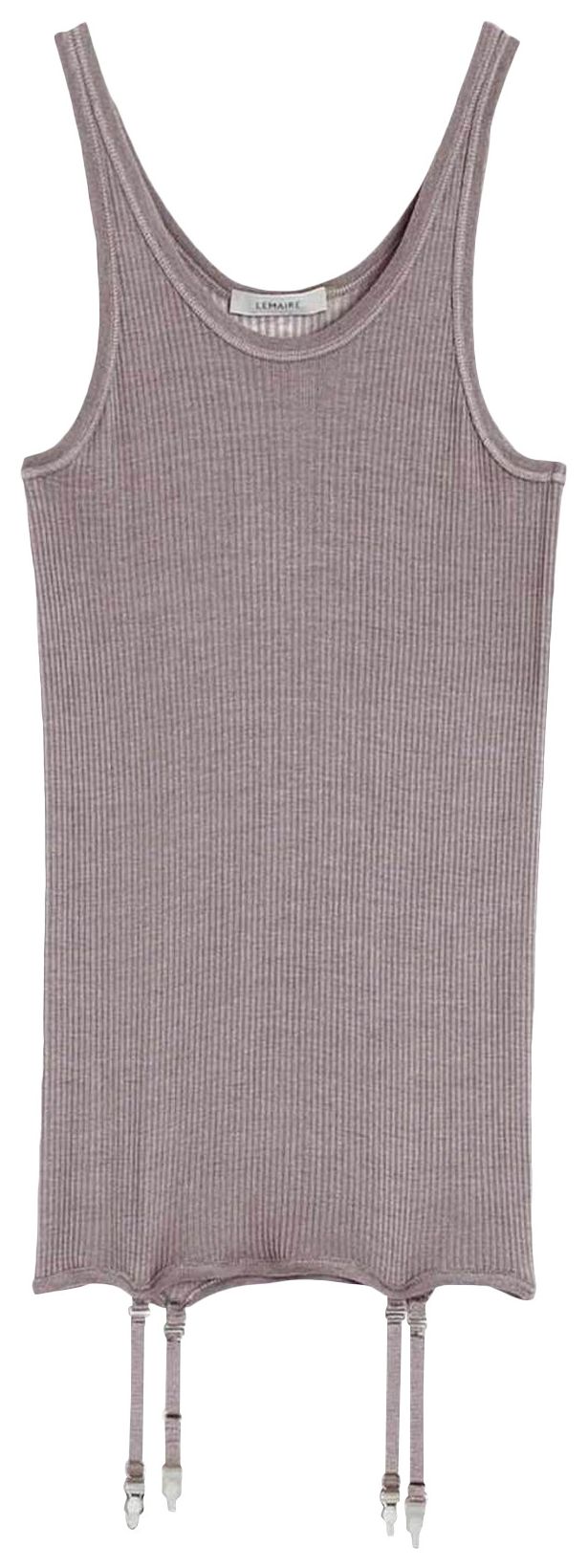 Lemaire Seamless Rib Tank Top Misty Mauve