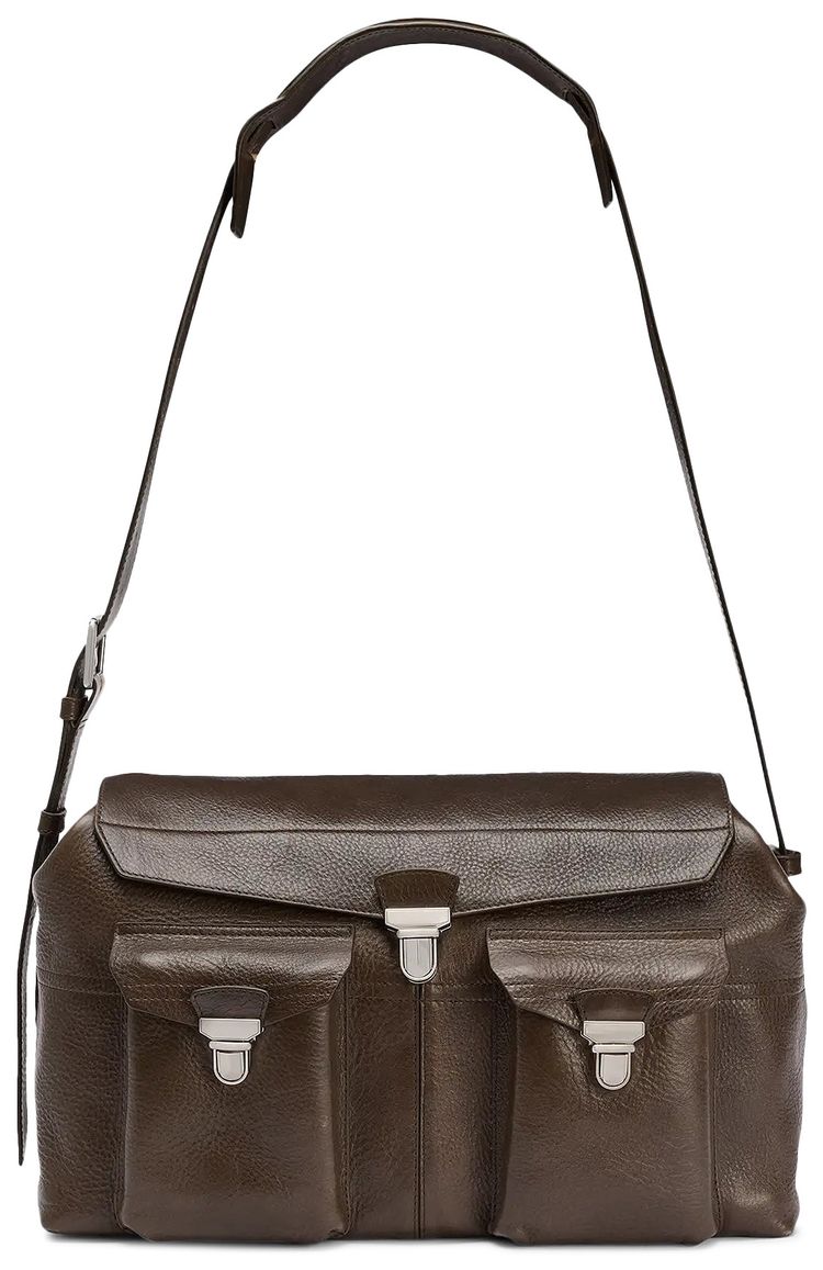 Lemaire Weekend Gear Bag Khaki Brown