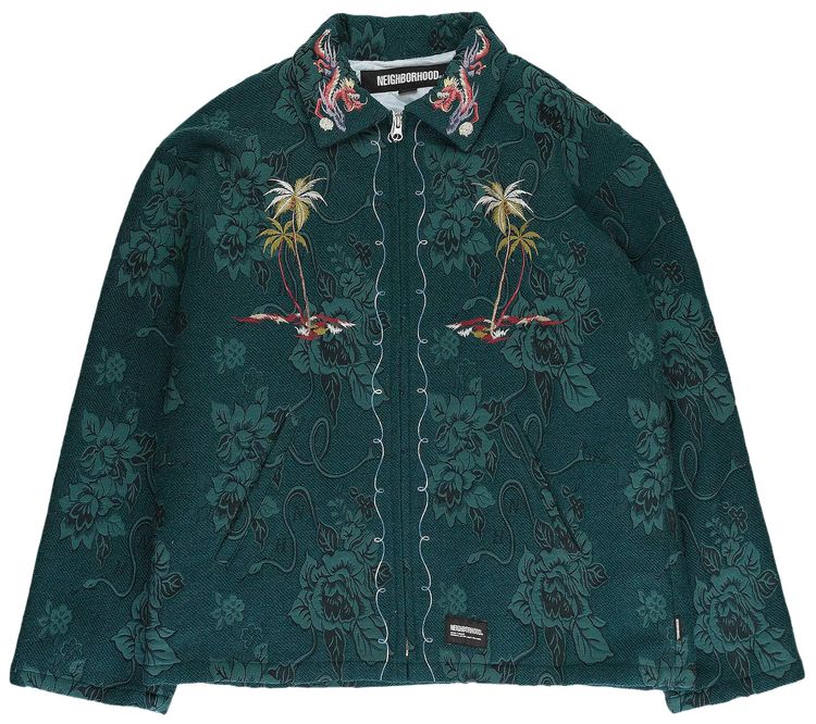 Neighborhood Jaquard Souvenir Jacket Green