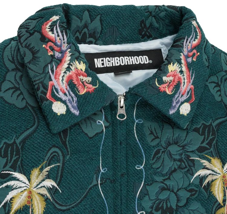 Neighborhood Jaquard Souvenir Jacket Green