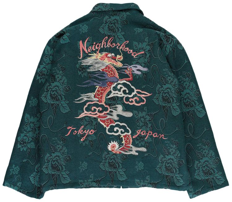 Neighborhood Jaquard Souvenir Jacket Green