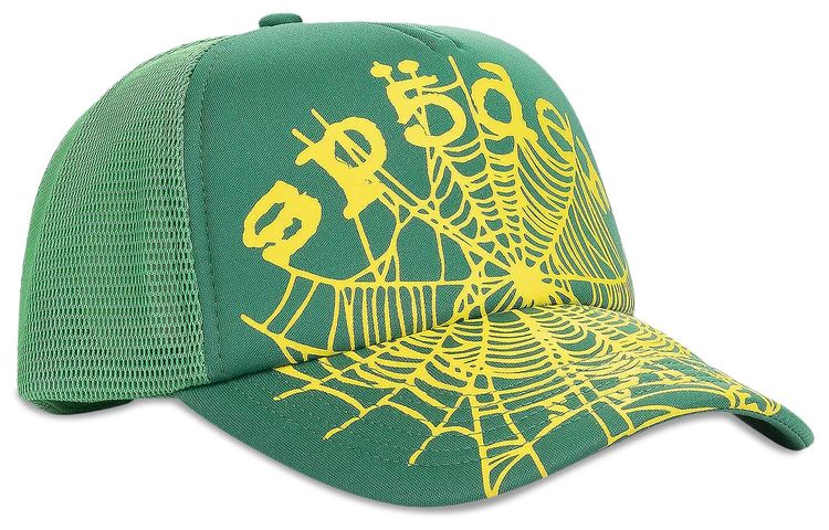 Sp5der OG Web V2 Trucker Slime Green