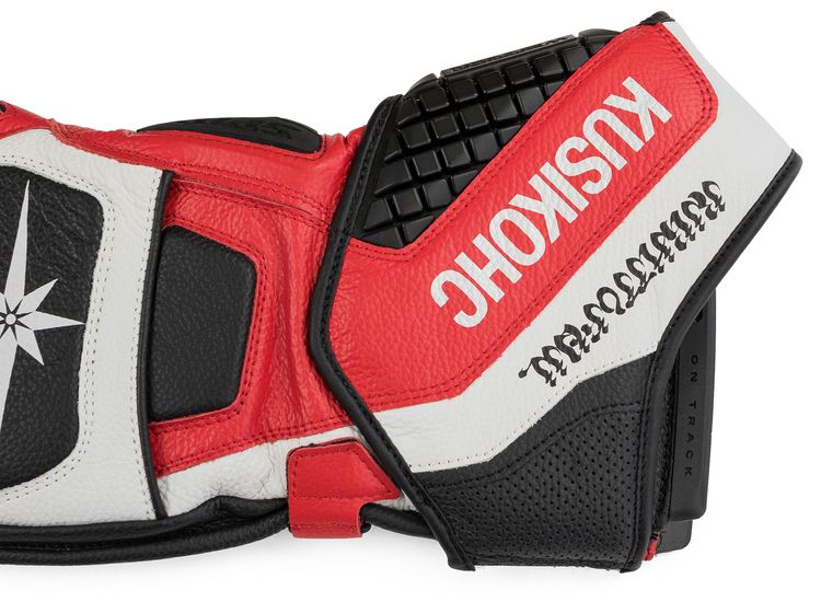 KUSIKOHC Spidi Burn Rider Biker Gloves RedBlack