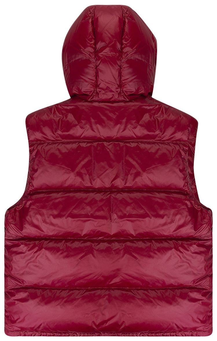 Prada Logo Padded Vest Red