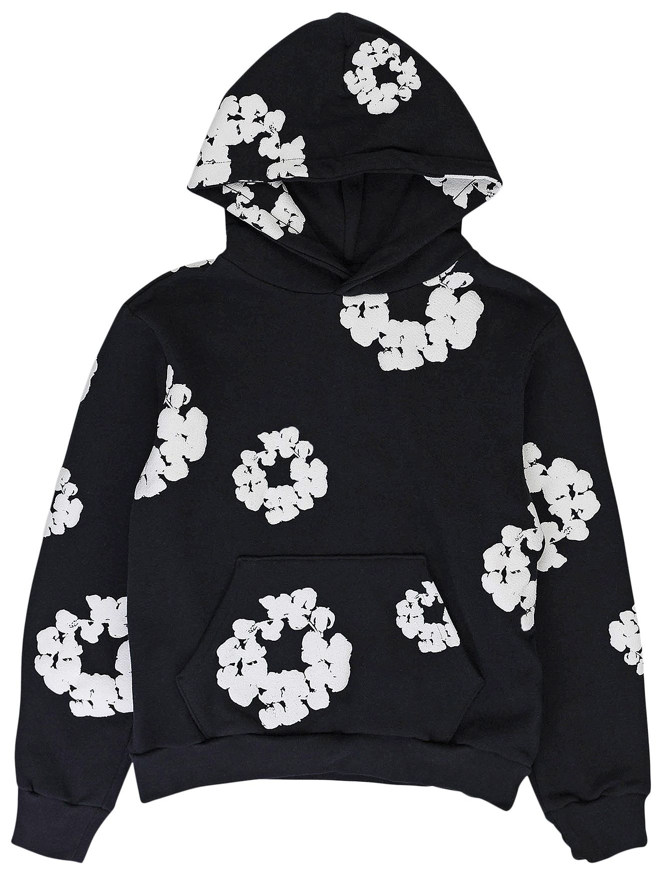 Denim hoodie black