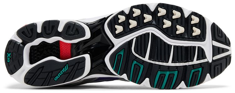 Mizuno Wave Rider 10 White Silver Teal Blue