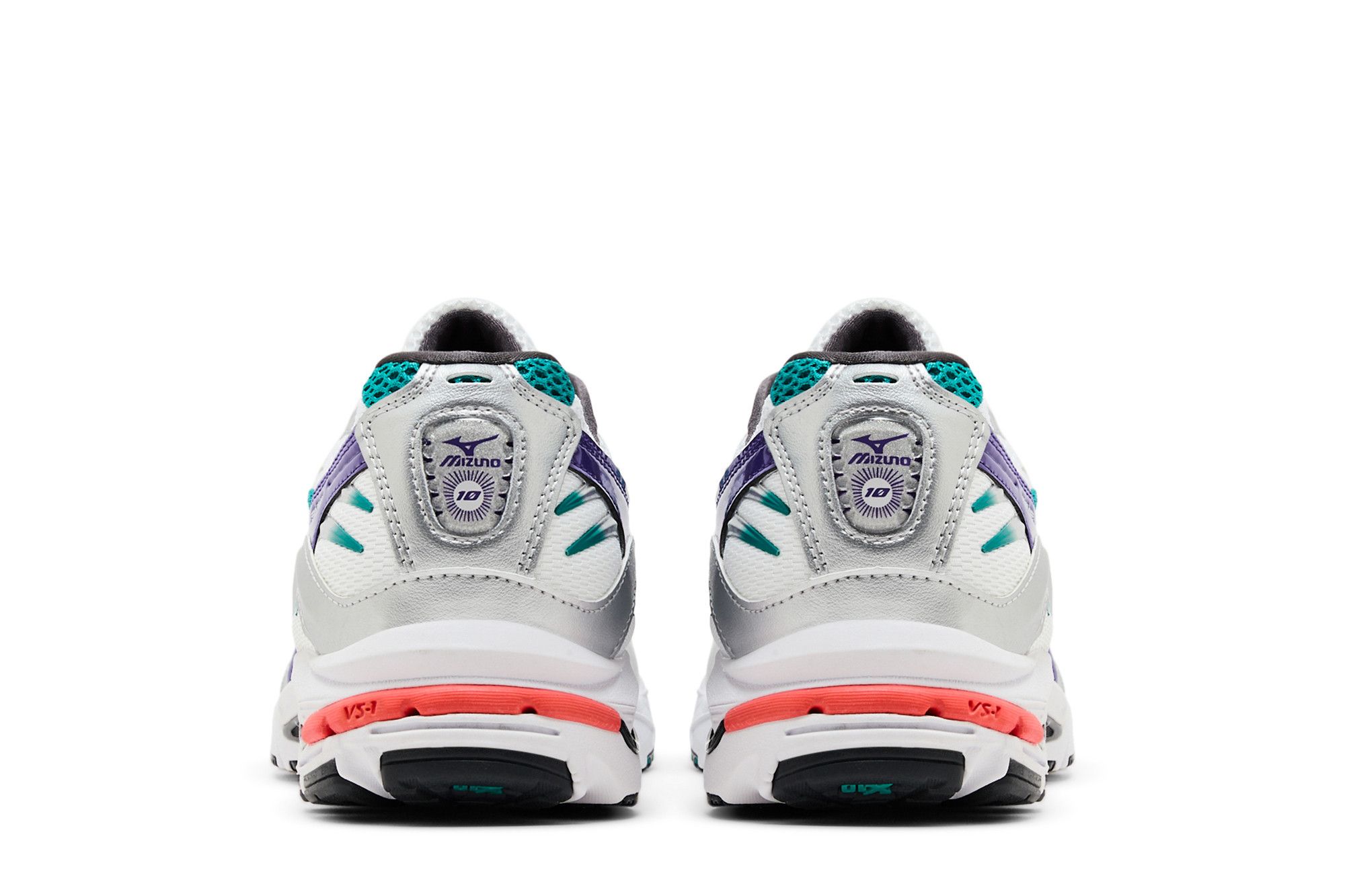 【MIZUNO】WAVE RIDER 10 WHITE/SILVER/TEAL BLUE (D1GA210407) Mizuno Wave Rider 10 White Silver Teal Blue Shoes D1GA210407