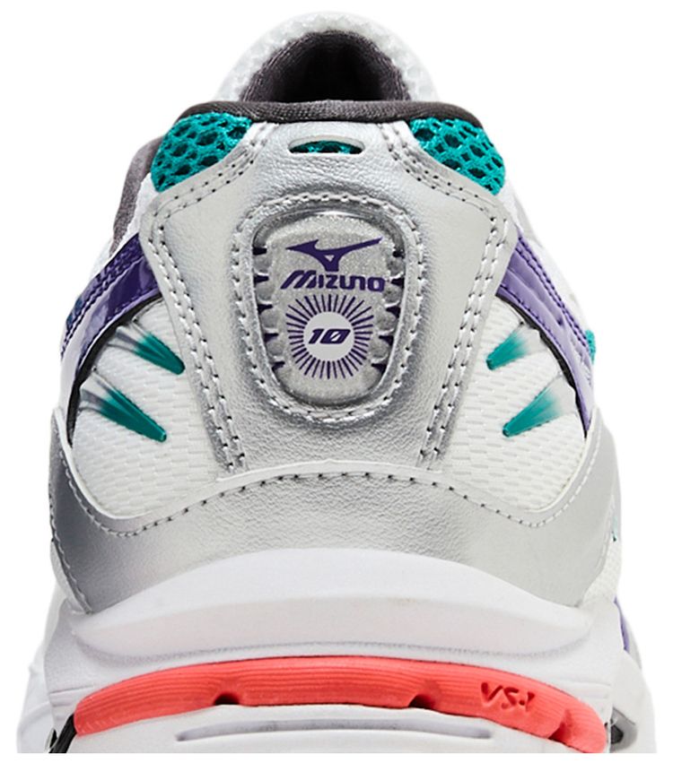 Mizuno Wave Rider 10 White Silver Teal Blue