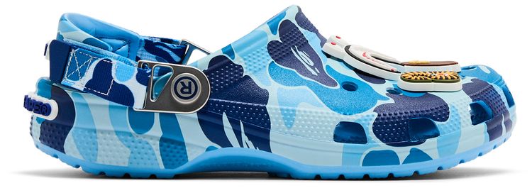 BAPE x Classic Clog ABC Camo   Blue