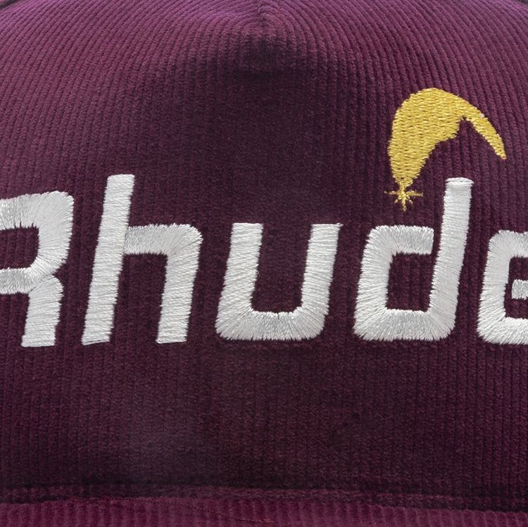 Rhude Cheval Corduroy Structure Hat Maroon