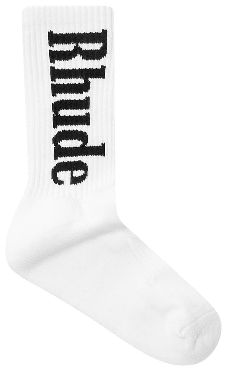 Rhude Logo Sock WhiteBlack