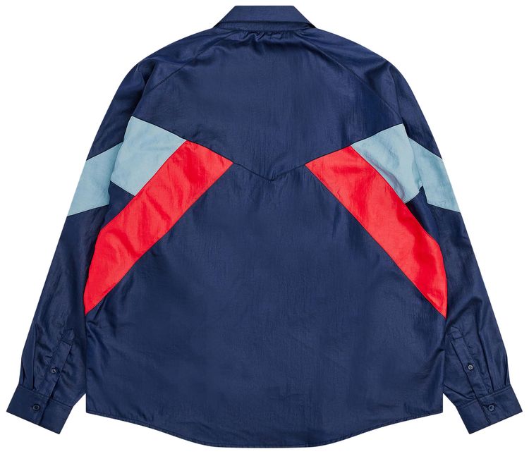 Martine Rose Shirt Track Jacket Blue Navy