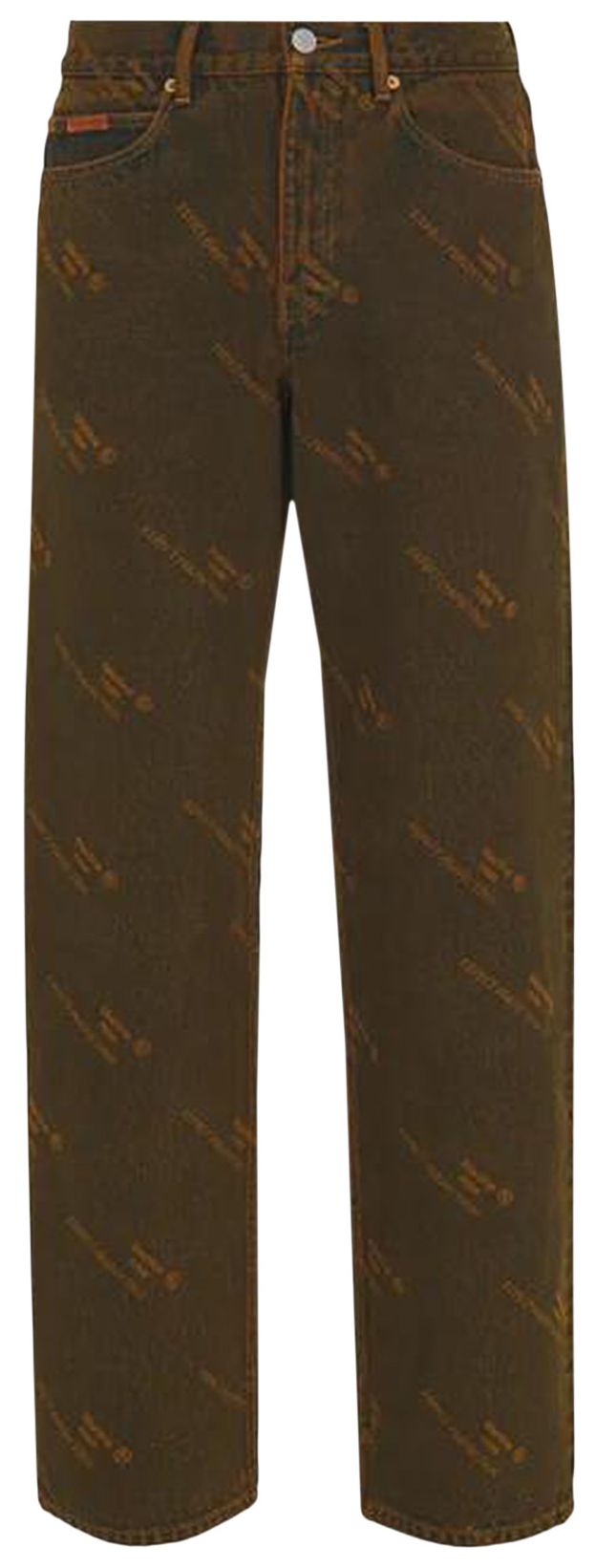 Martine Rose Relaxed Fit Jean Orange Laser