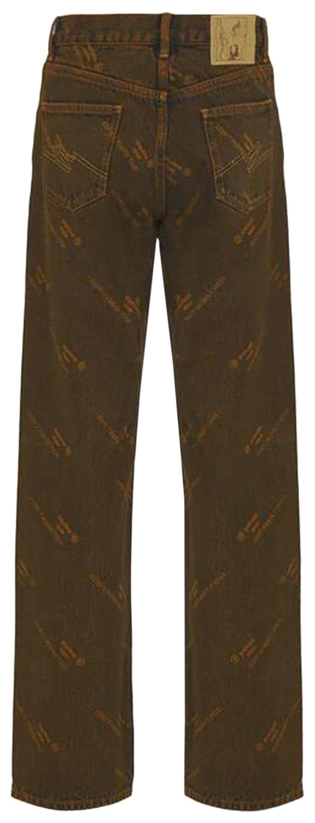 Martine Rose Relaxed Fit Jean Orange Laser