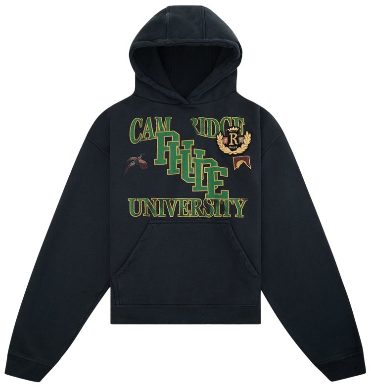 Rhude University Hoodie Vintage Black