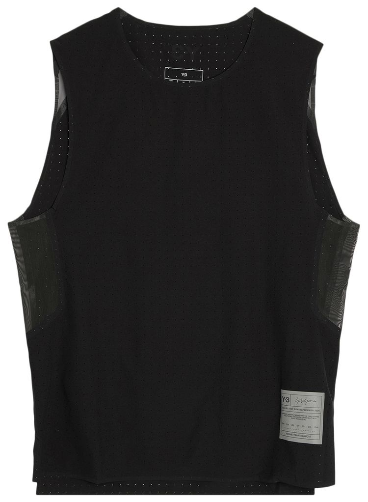 Y 3 Run Tank Black
