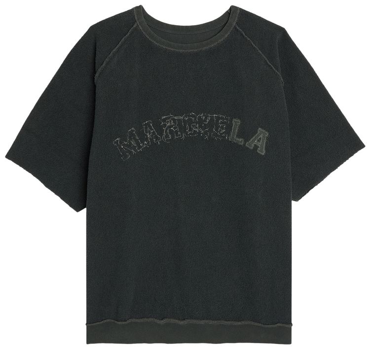 Maison Margiela Reverse Side Fleece T Shirt Washed Black