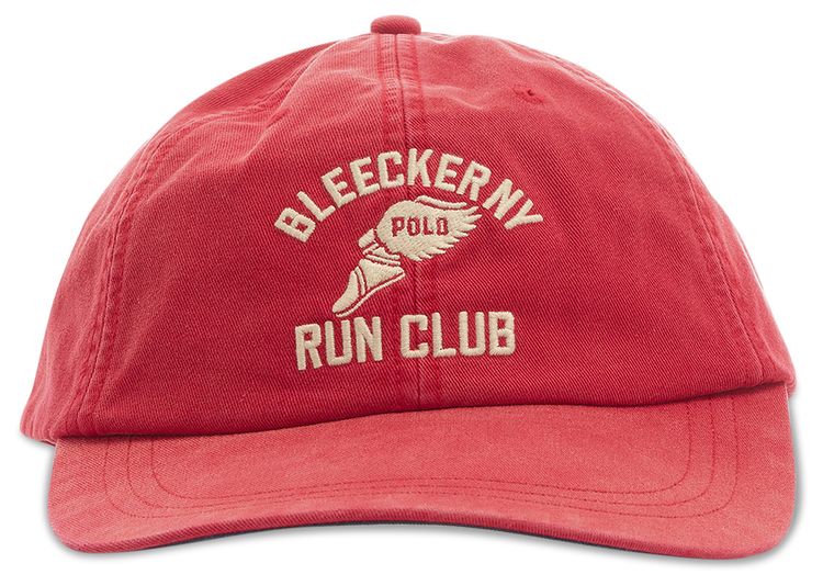 Polo Ralph Lauren Enzyme Stone Wash Long Bill Sport Cap Red