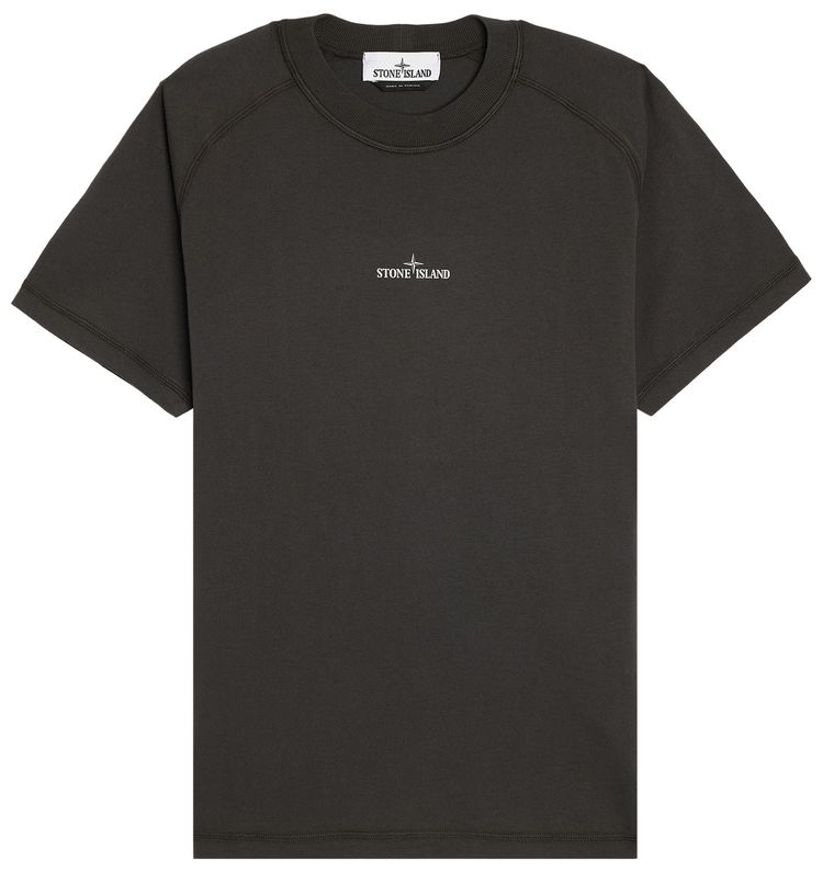 Stone Island Institutional One Print T Shirt Charcoal